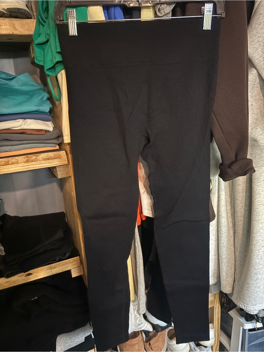 Black Ribbed Leggings - Classic Everyday Bottoms